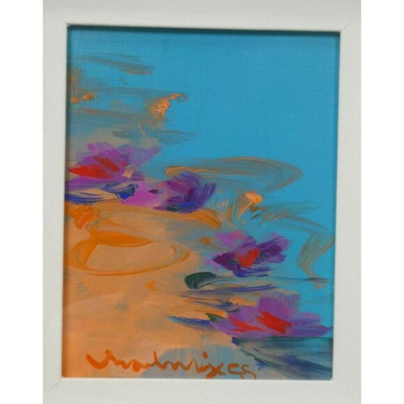 Original Charles Dix (1939-2005) abstract oil on board framed under glass - oran - Picture 2 of 5